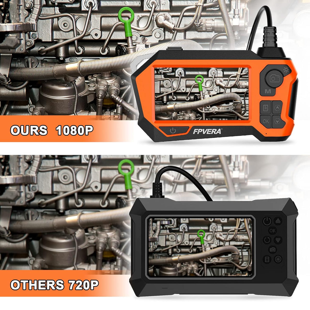 1080P Dual Lens IP68 Waterproof Inspection Camera B5378
