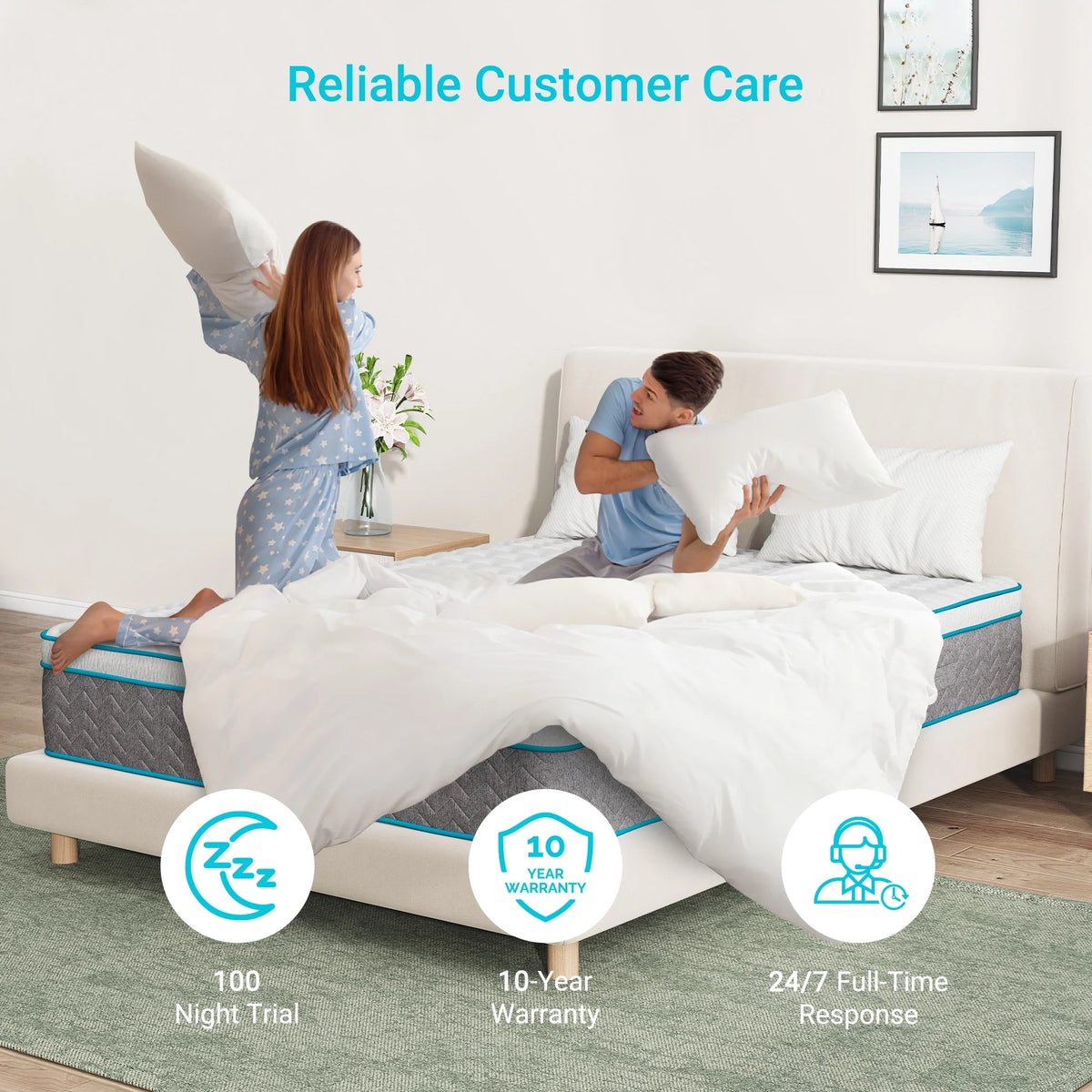 Full Size 10 inch Hybrid Mattress N462486