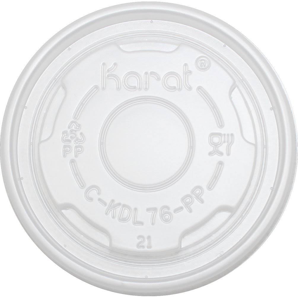 4 oz PP Food Container Flat Lids Case of 1000 Z981616