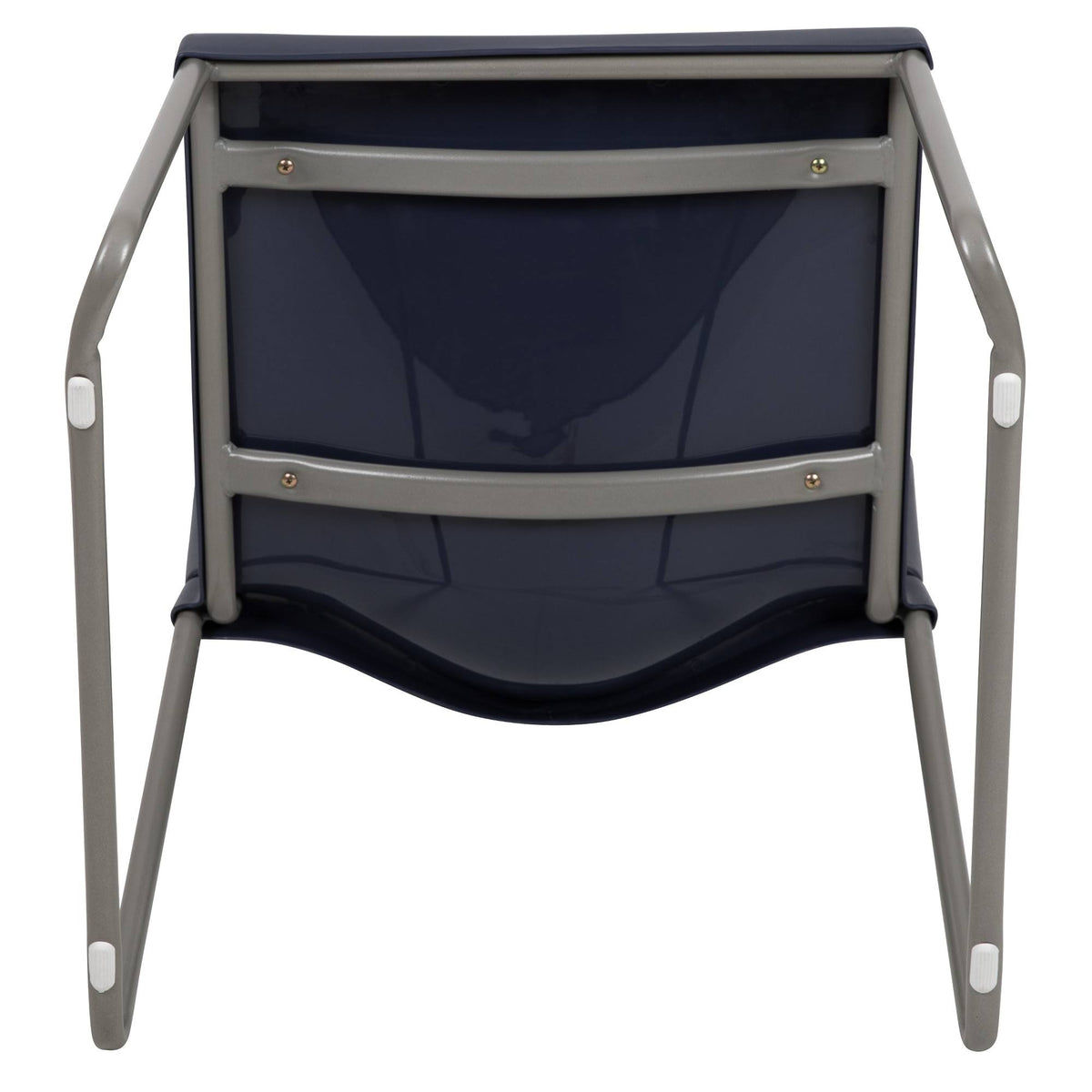 Navy Contoured Stack Chair with Sled Base N974250