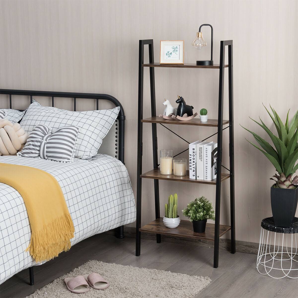 4-Tier Ladder Shelf Bookcase B242602