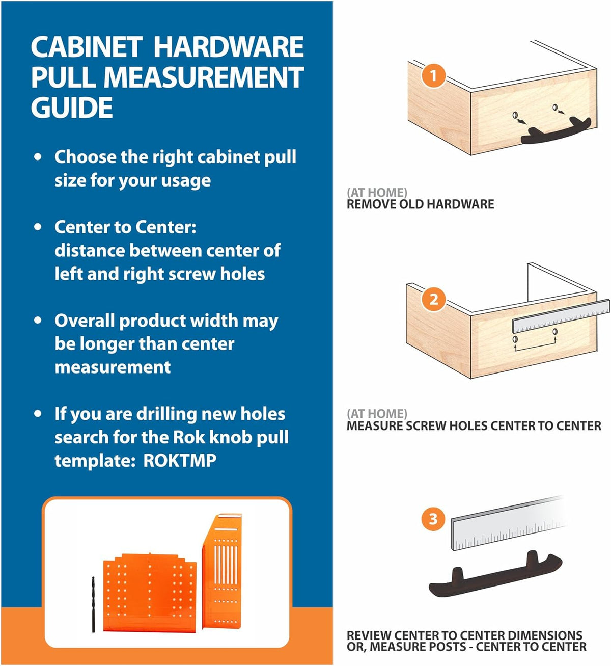 Chrome Square Cabinet Pull Handle 6 Hole Centers C4161