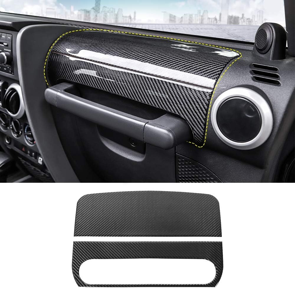 Co-Pilot Armrest Box Trim Sticker Kit Carbon Fiber Pattern W675139