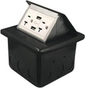 Pop Up Floor Outlet Box with 4.8A USB Chargers and 2 Receptacle K117