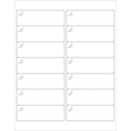 Crystal Clear Rectangle Laser Labels O714036