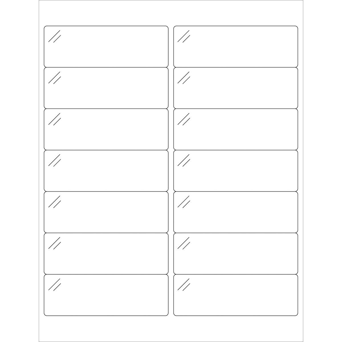 Crystal Clear Rectangle Laser Labels O714036