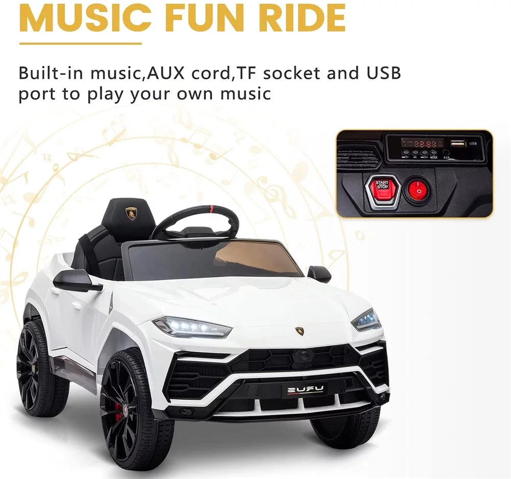 Black 12V Electric Powered Ride on Car with Remote Control Y1298