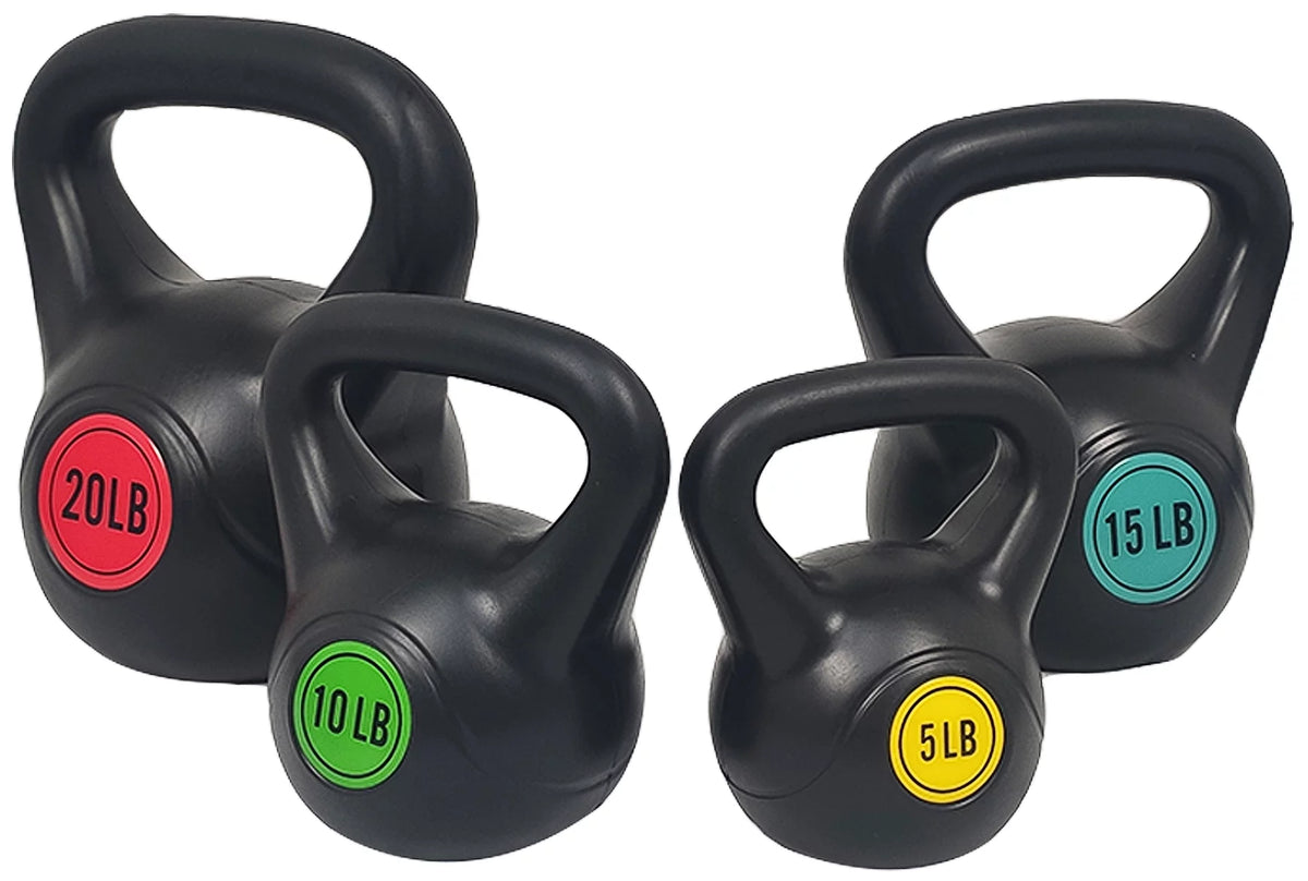 Wide Grip Kettlebell Set, 10lb 15lb 20lb Z377178