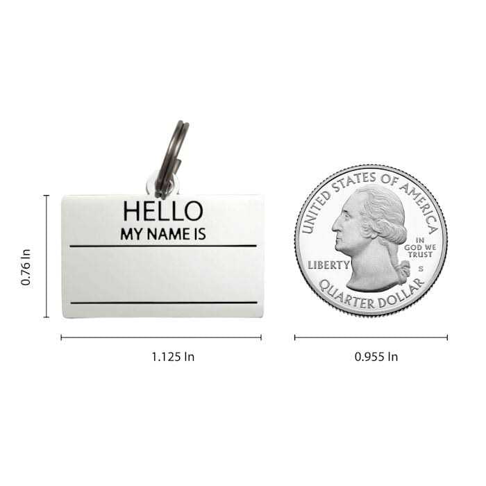 Hello My Name is ID Tag Z279665