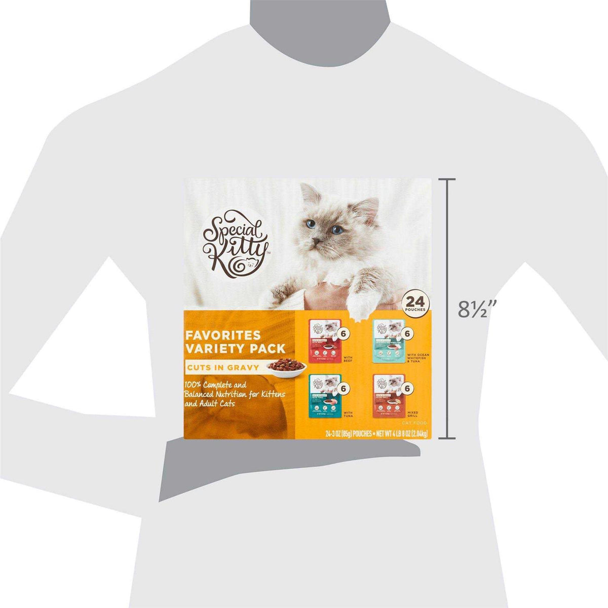 Cuts in Gravy Cat Food 3oz. Pouches H5087