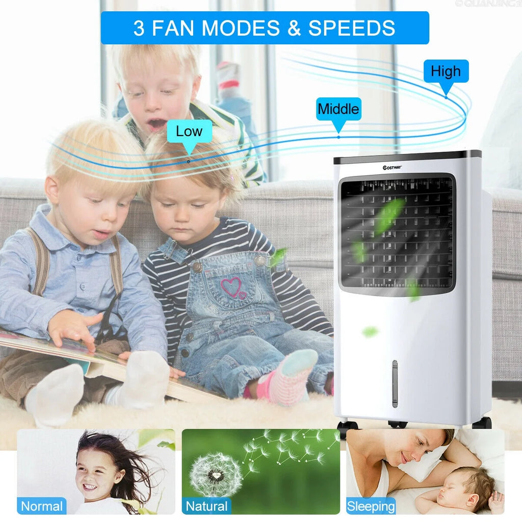Portable Cooler Fan Humidify Anion Remote Control N1629
