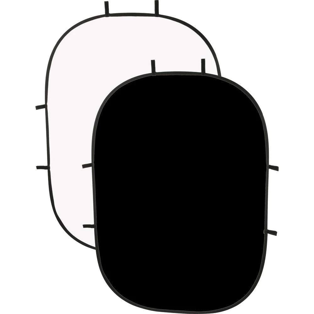 Collapsible Background 5 x 7' Black/White I773738