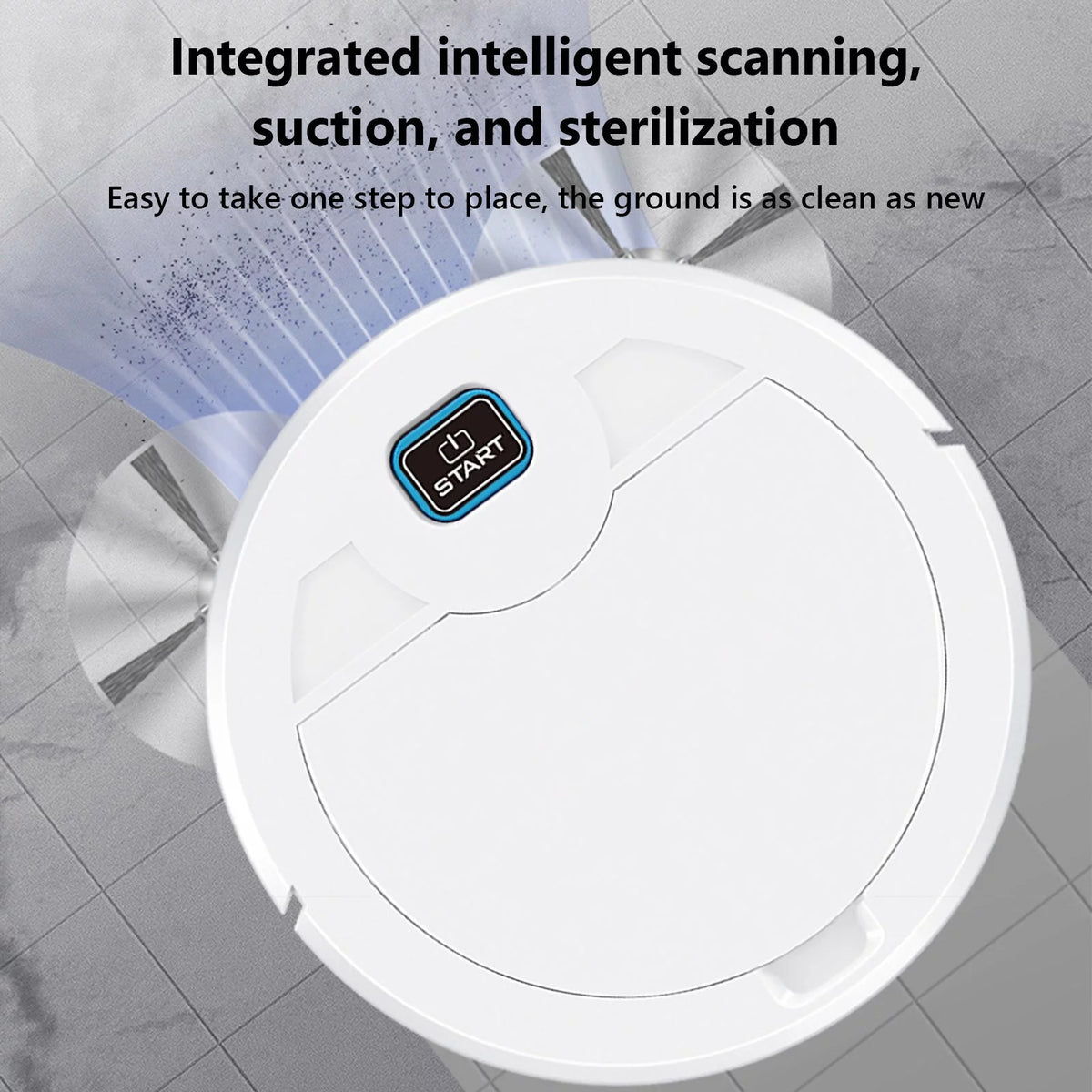 Black 3 In 1 Robotic Vacuum Cleaner T312731