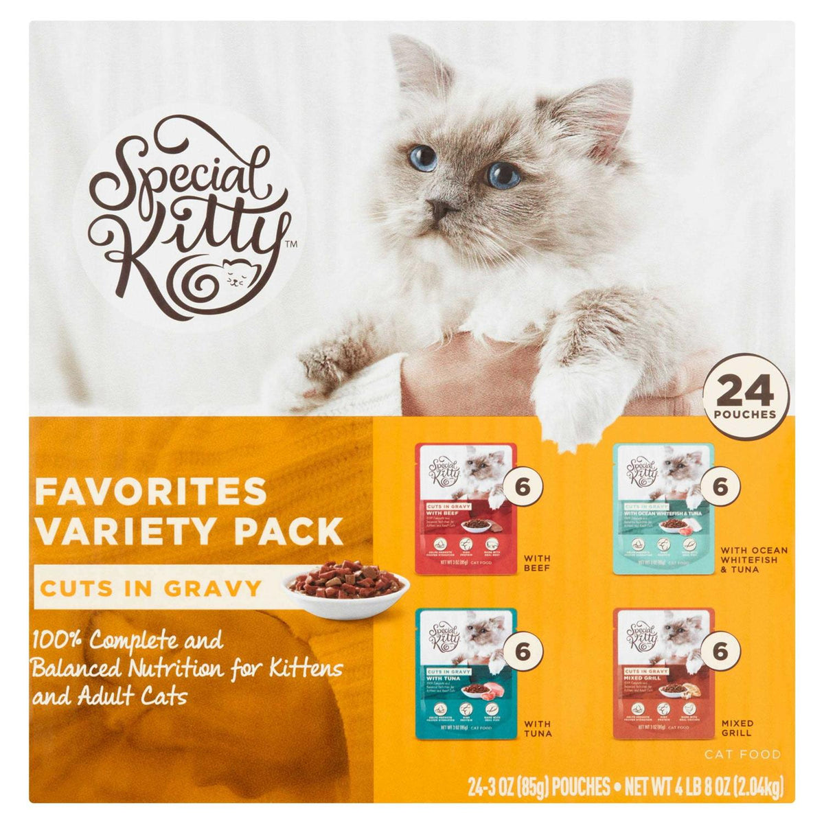 Cuts in Gravy Cat Food 3oz. Pouches H5087