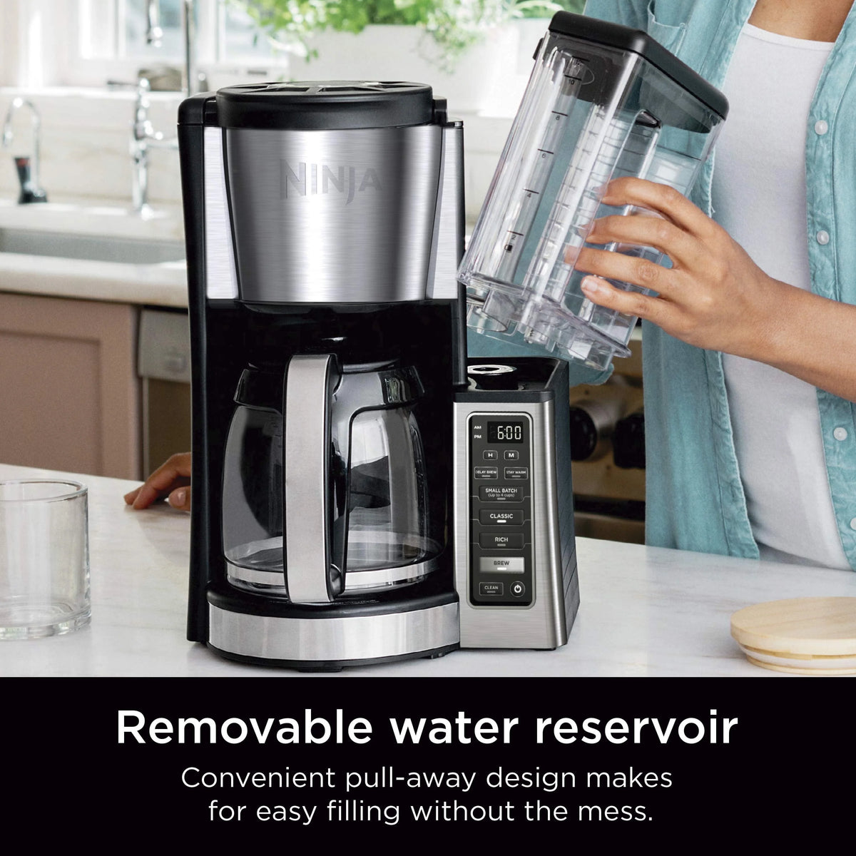 12-Cup Programmable Coffee Maker with Glass Carafe H334609