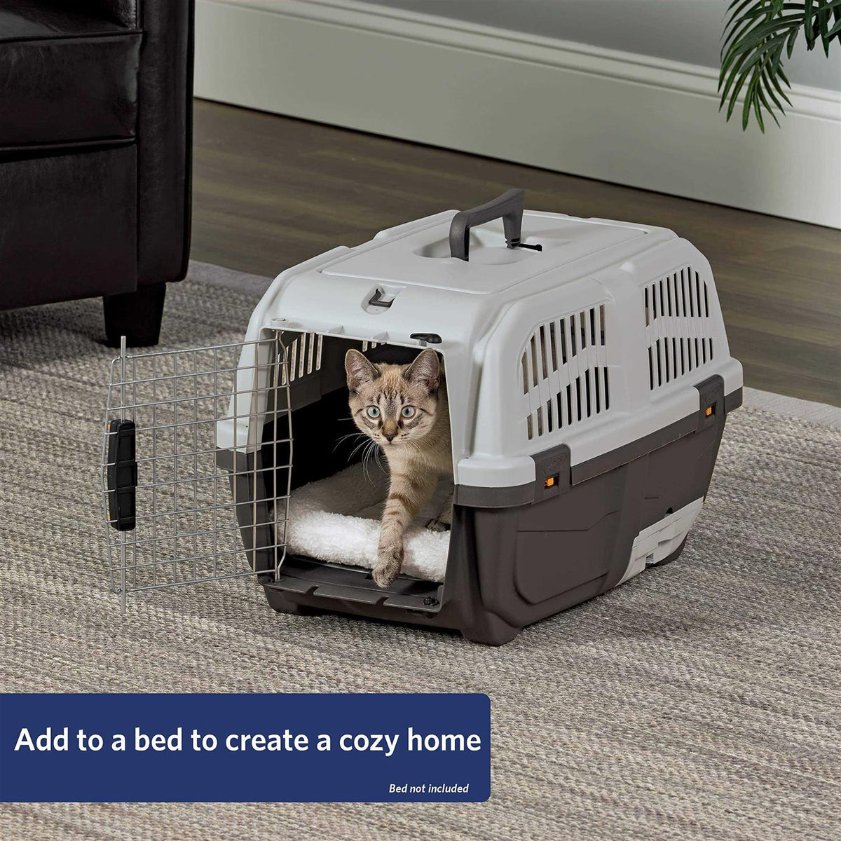 24” Plastic Cat Carrier with Litter Pan G2952