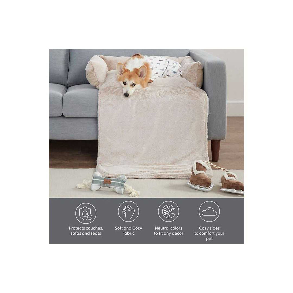Convertible Faux Suede Pet Bed U9107