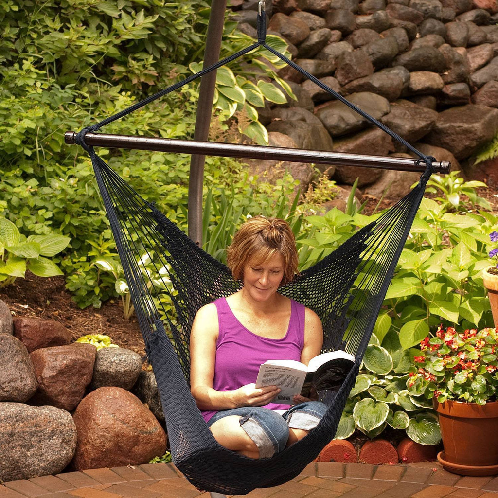 Navy Blue Hanging Rope Chair S500764