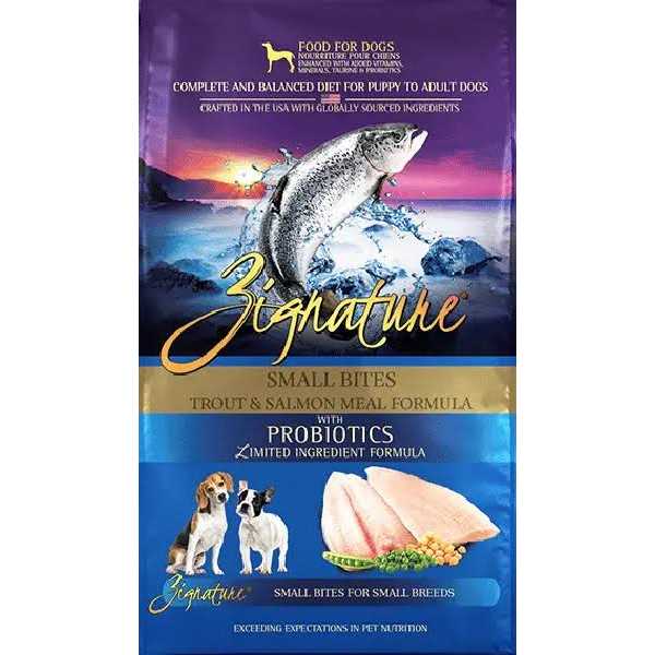 Dry Dog Food Trout & Salmon Formula Small Bites Z266382