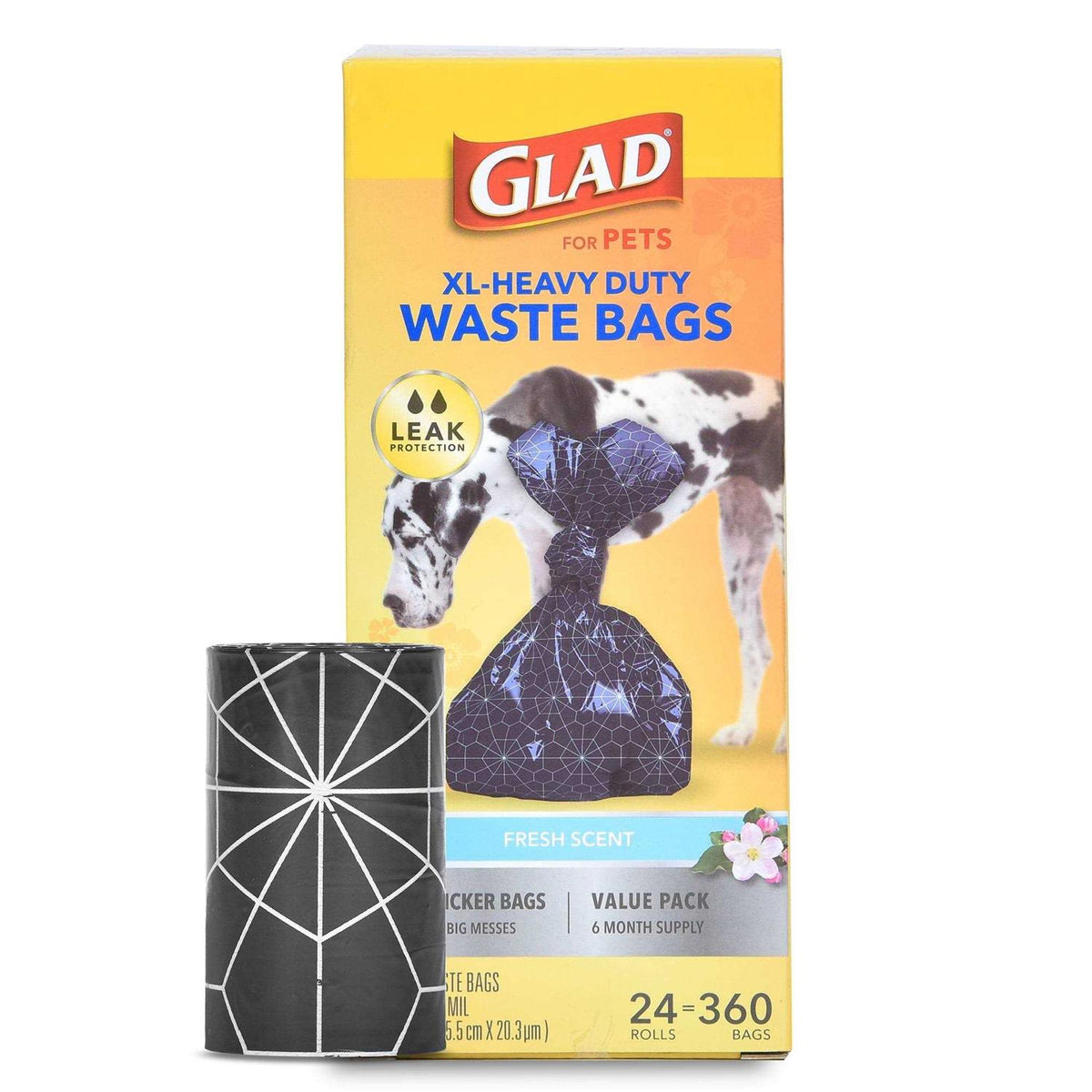 Extra Large Heavy Duty Scented Dog Waste Bags A662362