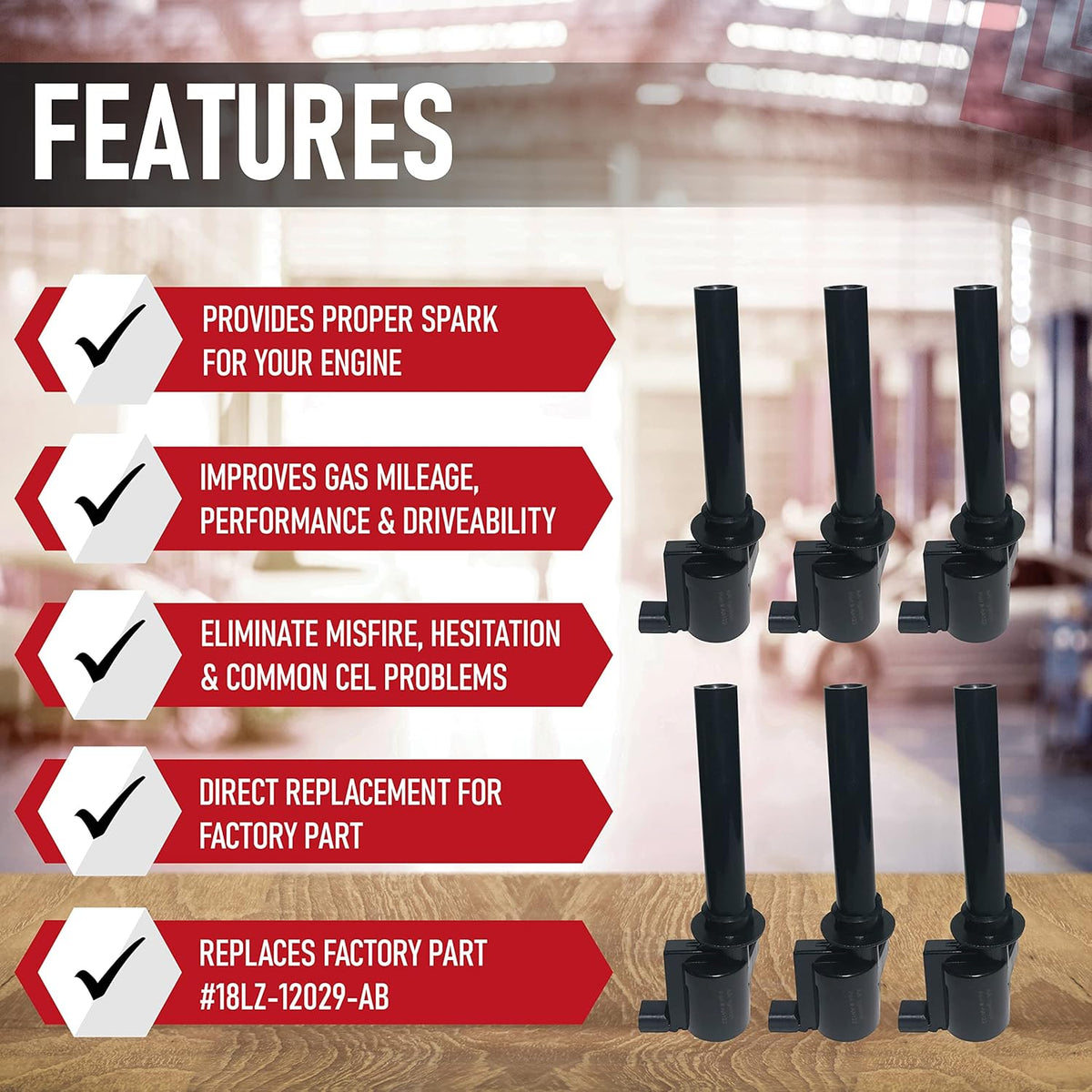 Ignition Coil Pack Set of 6 B478