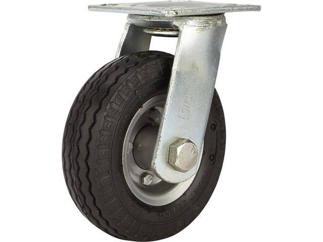 6in Swivel Flat-Free Rubber Foam Filled Caster 200lb Cap Sawtooth Tread M760
