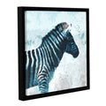 Zebra Gallery Wrapped Floater-framed Canvas 24x24 E50162