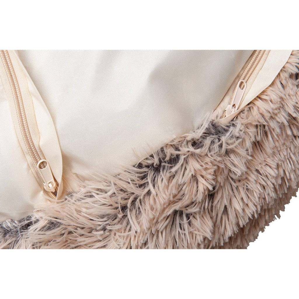Long Fur Donut Dog Bed I9569