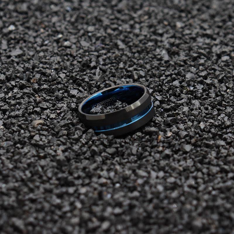10mm Black Matte Tungsten Carbide Ring U696210