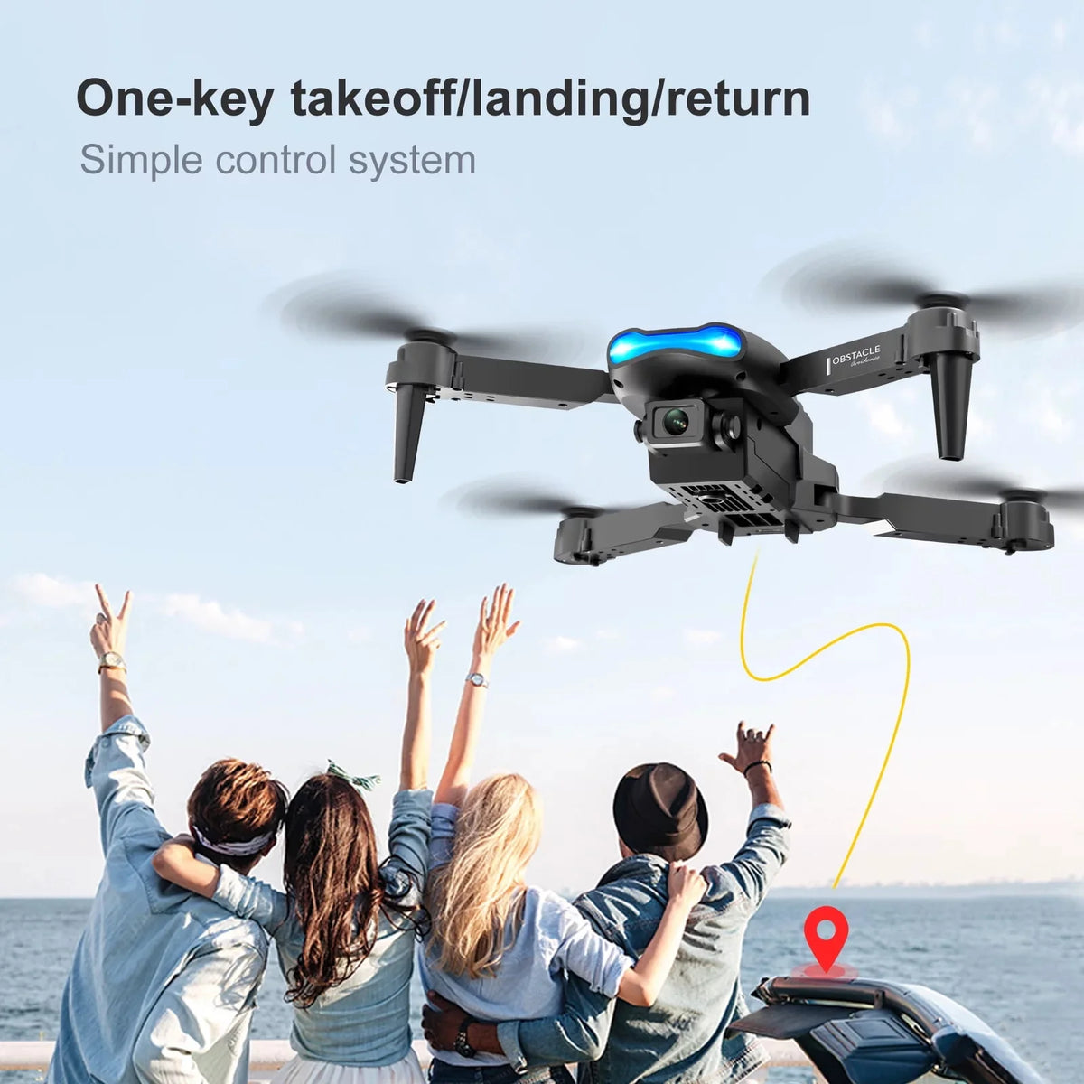 4K HD Dual Camera RC Quadcopter with 2 Batteries T23070