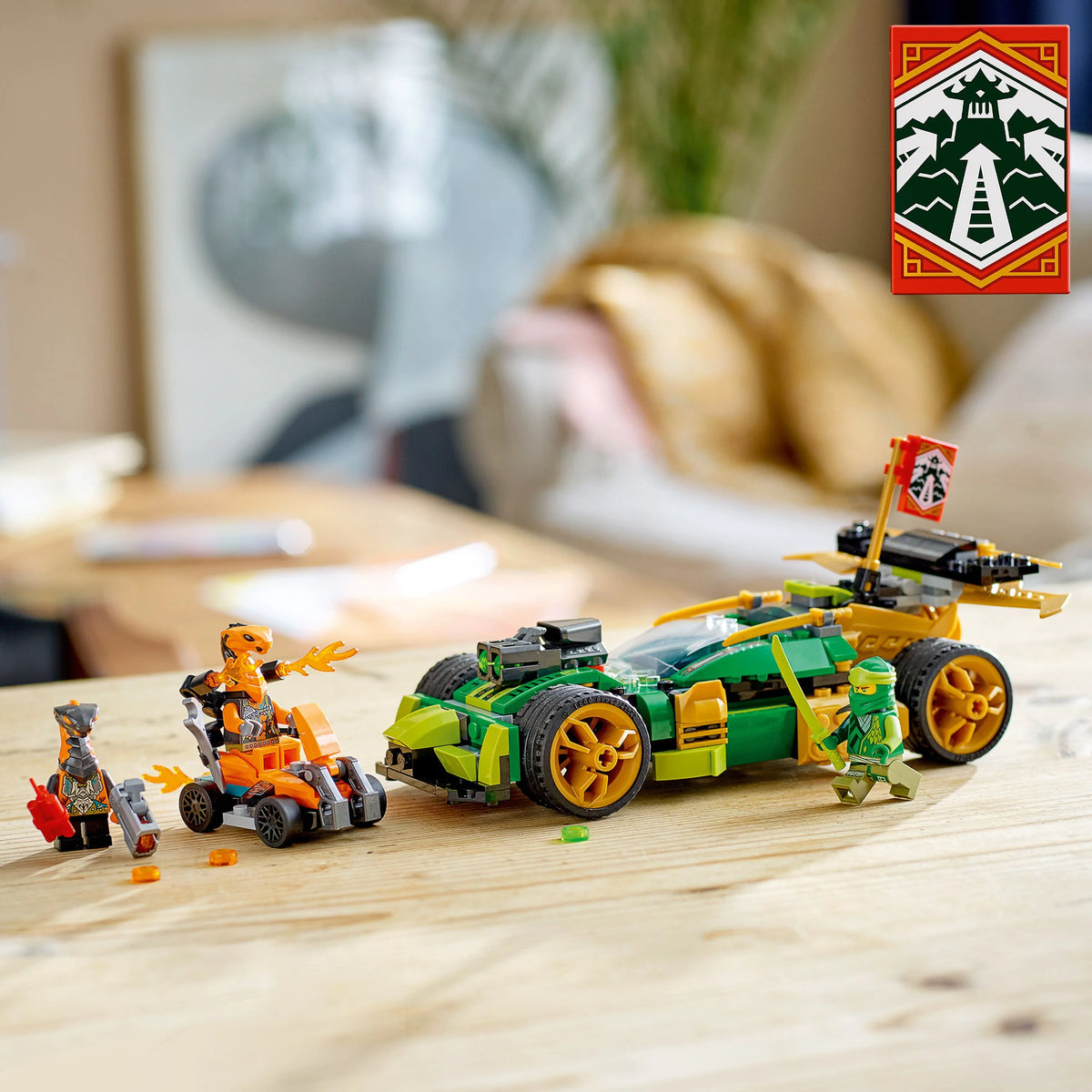 Race Car Toy Set with Quad Bike and Snake Figures M478