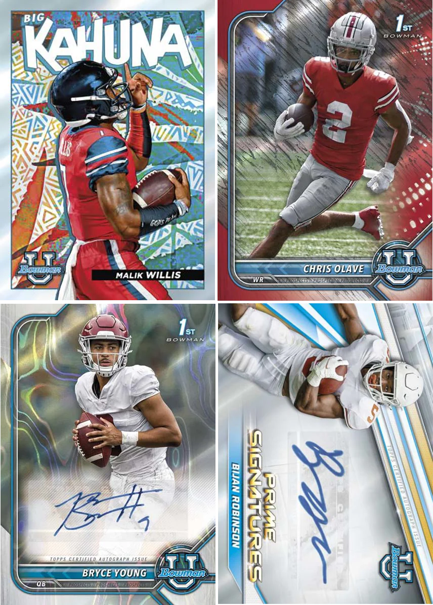 Bowman University Football Blaster Box Trading Cards N53711