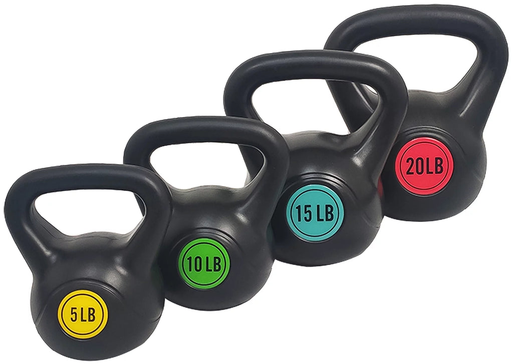 Wide Grip Kettlebell Set, 10lb 15lb 20lb Z377178