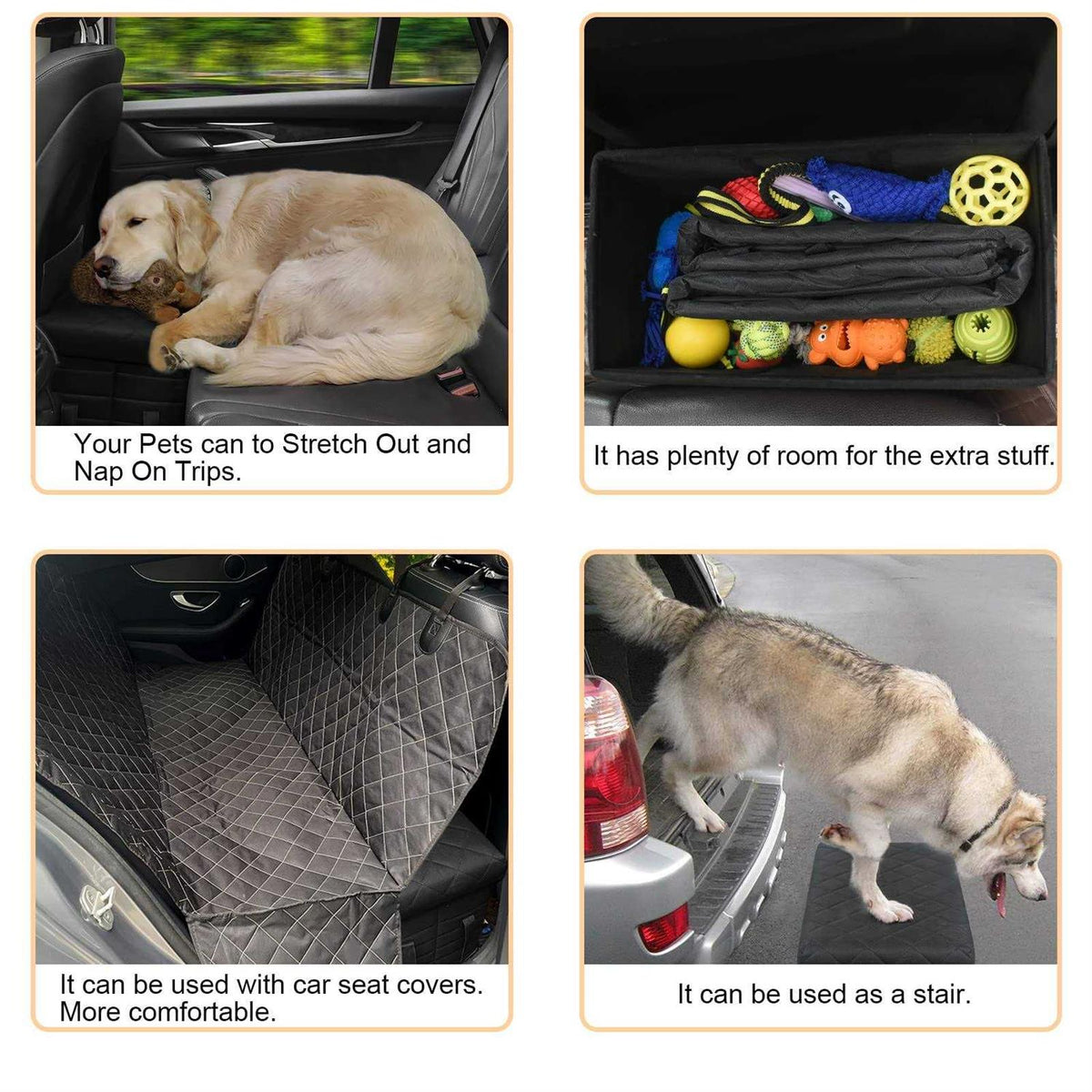Dog Seat Extender with Storage E8995