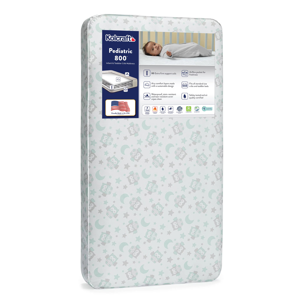 80 Coil White Baby Crib and Toddler Mattress J2338