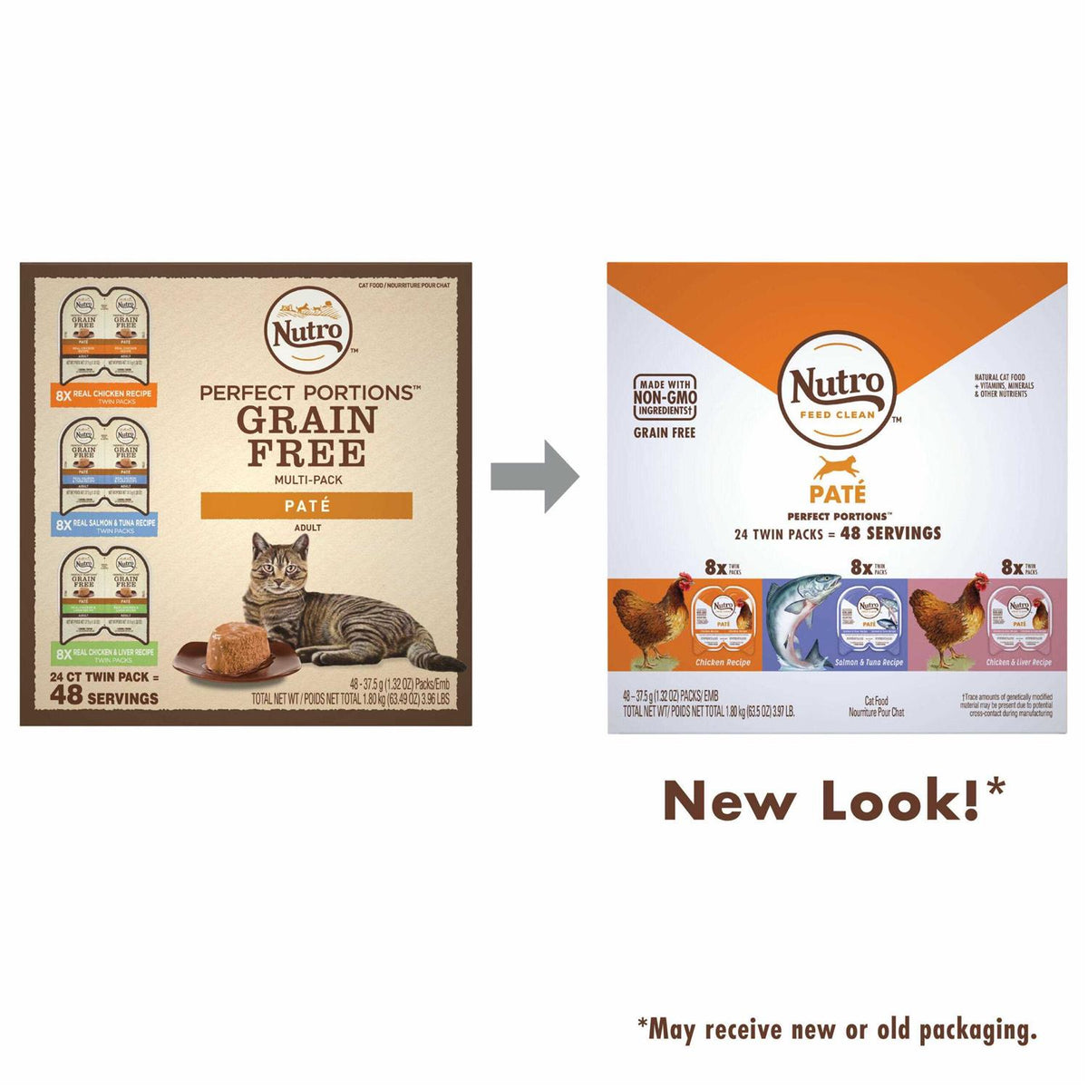 Grain Free Chicken Salmon Tuna Liver Wet Cat Food Pate Variety Pack O692