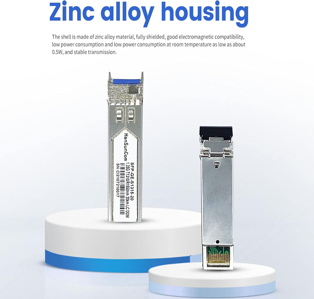 2 PCS Gigabit Fiber Optical Transceiver Connectors Z7971