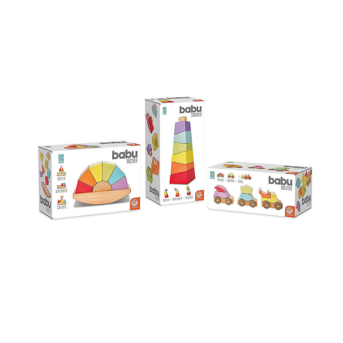 Wooden Toddler Stacking Toys Set of 3 M96748