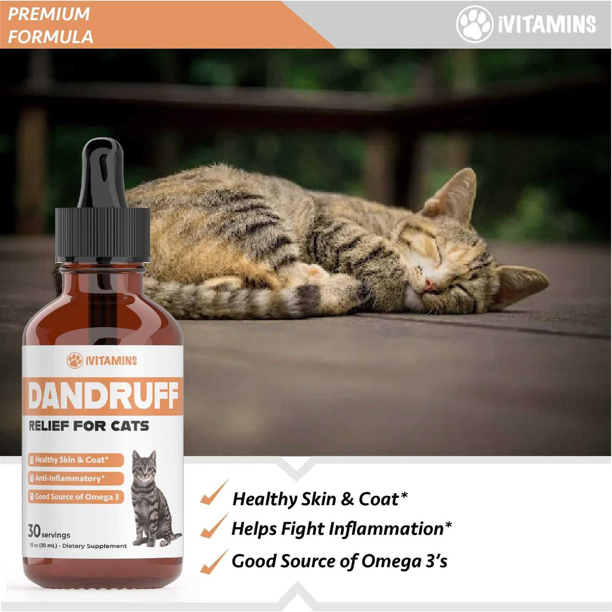 Salmon Oil Cat Dandruff Treatment A153