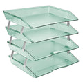 4 Tier Plastic Desktop File Organizer W433083