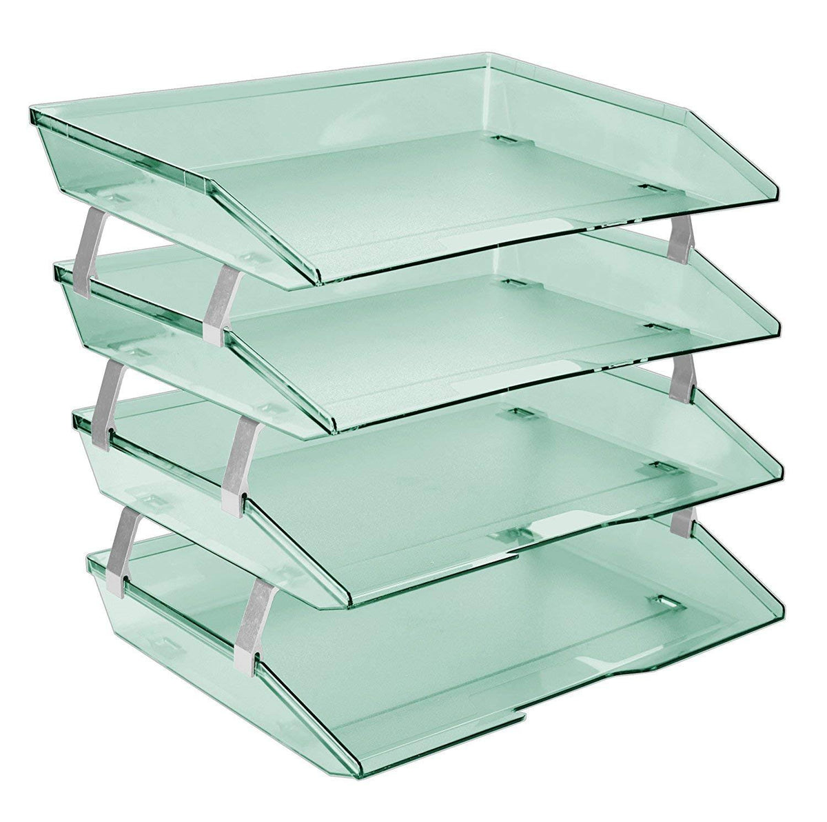 4 Tier Plastic Desktop File Organizer W433083