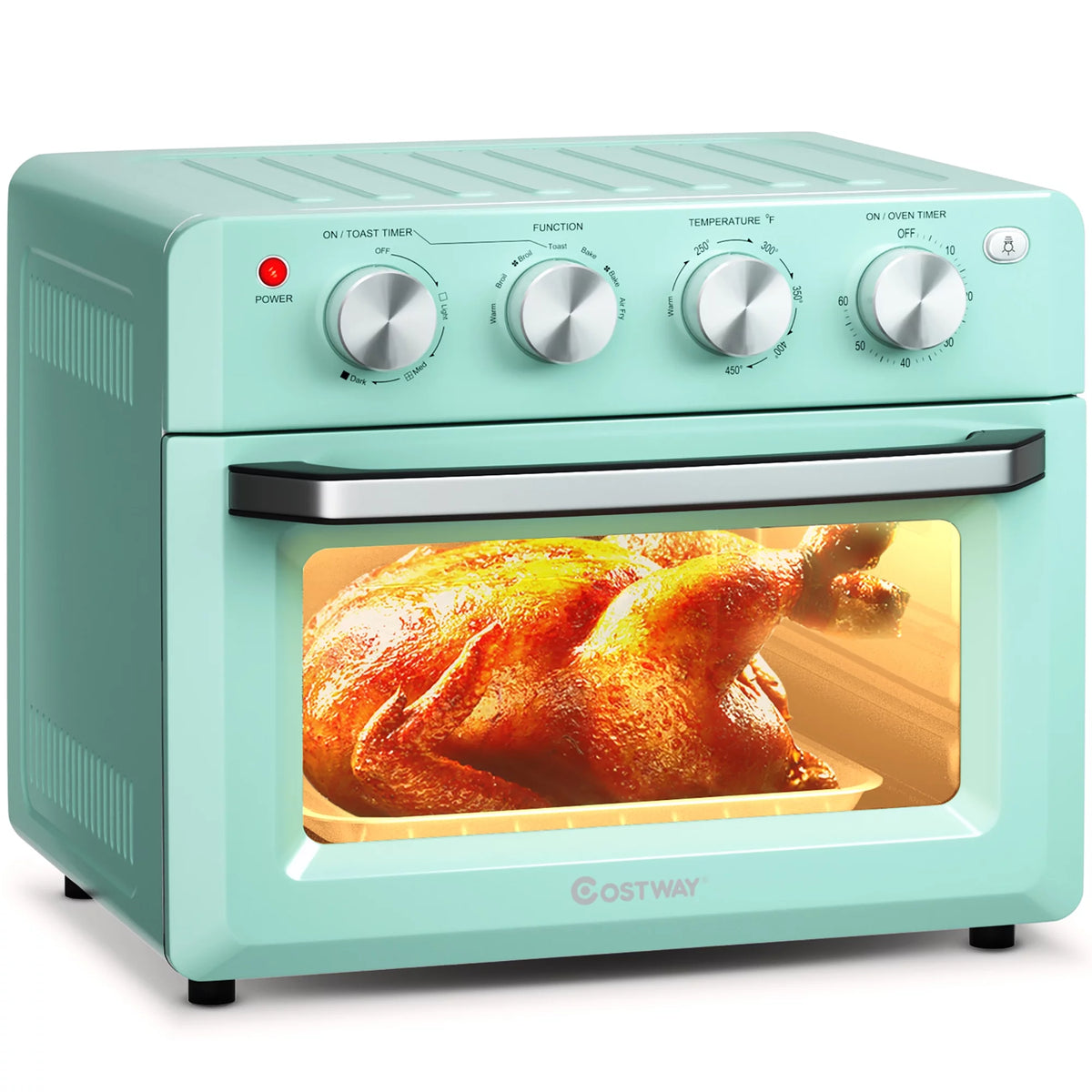 19 QT Air Fryer Toaster Oven with 5 Accessories E7074
