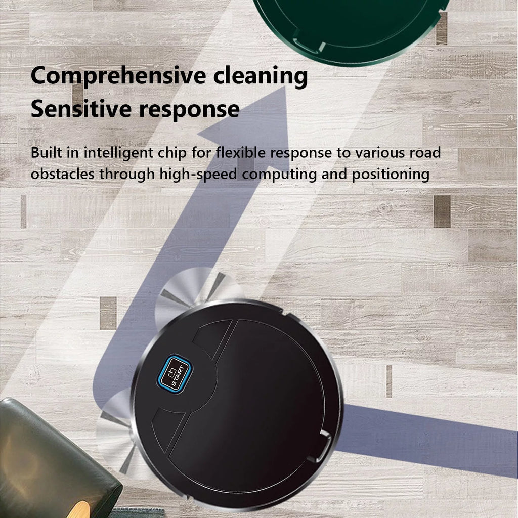 Black 3 In 1 Robotic Vacuum Cleaner T312731