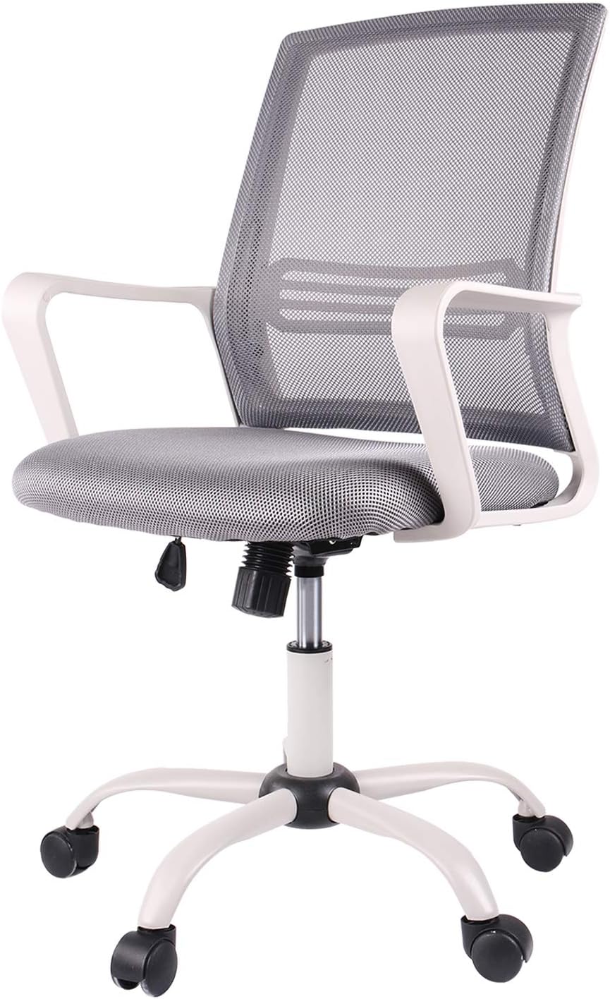 Armless Office Chair, Breathable Mesh, Low Back Support T381513
