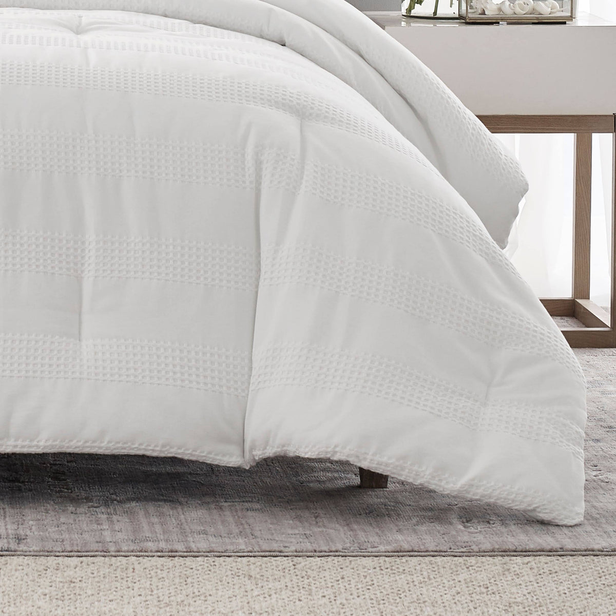 King 3-Piece White Duvet Cover Set D2346