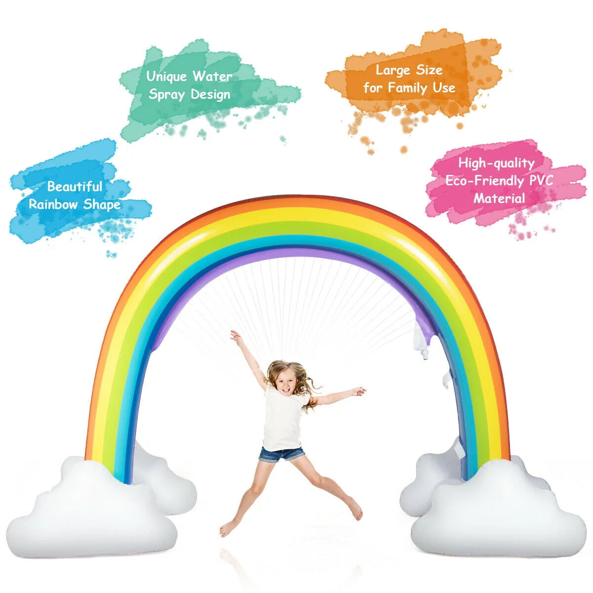 Inflatable Rainbow Sprinkler Water Toy S917