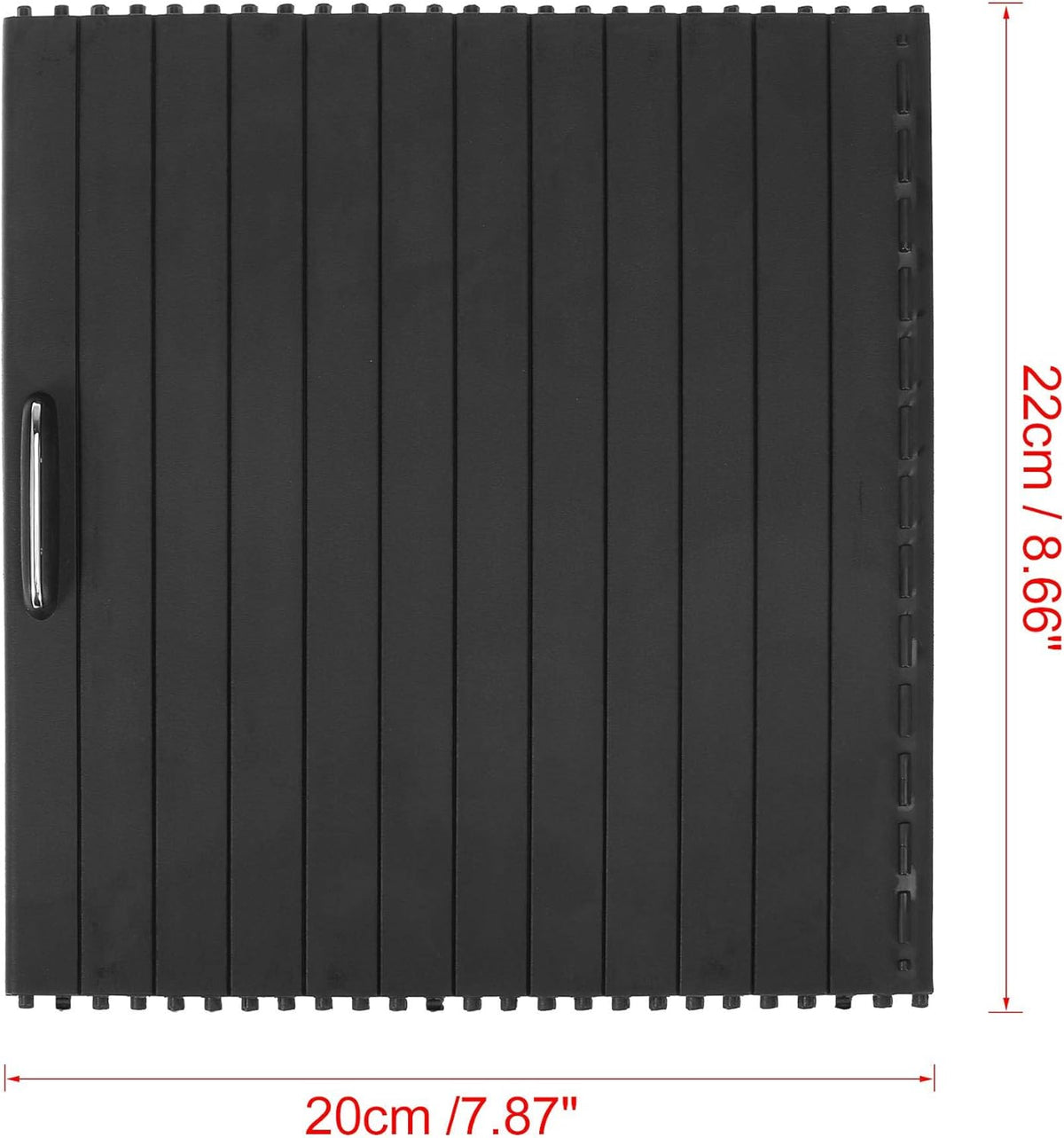 Black Car Center Console Roller Blind Cover A897