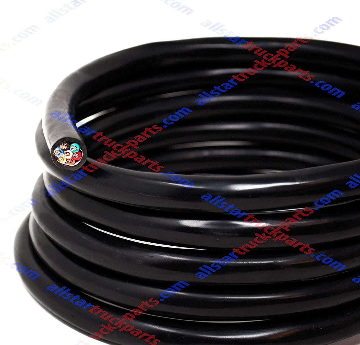 Heavy Duty 14 Gauge 7 Way Insulated Copper Wire 50 FT Roll D663301