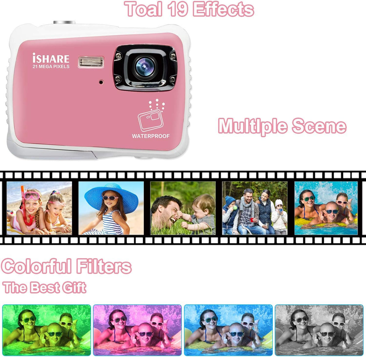 21MP HD Waterproof Kids Camera F166457