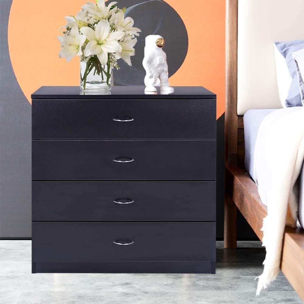 White 6 Drawer Wood Dresser I293458
